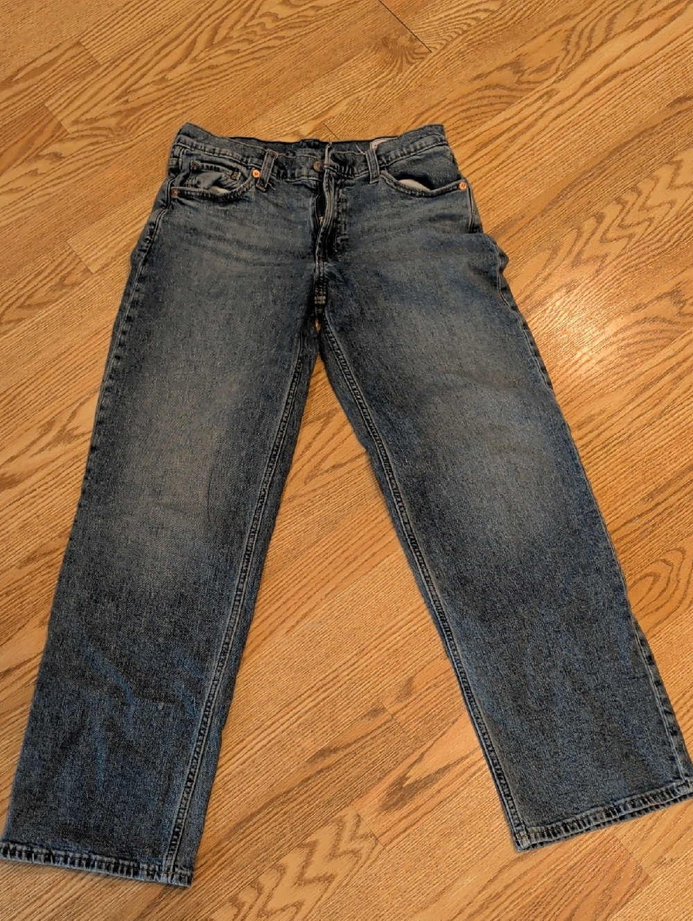 Women's Classic Straight Fit Blue Jeans